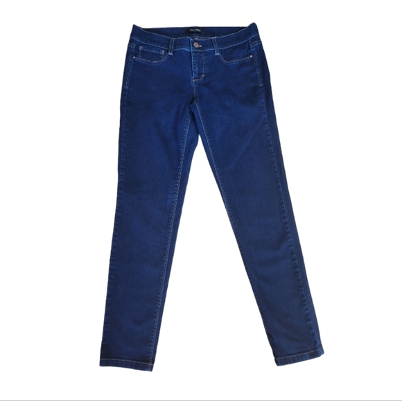 WHBM Noir Skinny Leg Denim Jeans Size Small - Picture 3 of 5